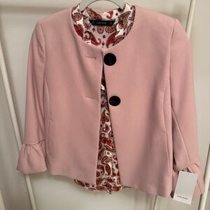 NWT Zara jacket with ruffle sleeve size XS and Zara blouse size S